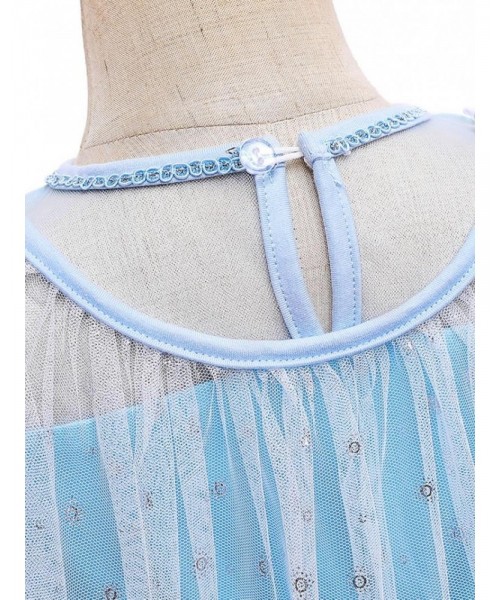 Girl's Contrast Mesh Sequin Decor Faux Pearl Decor Princess Dress, Elegant Puff Sleeve Round Neck Dress for Party, Kids Clothing for All Seasons Girl's Contrast Mesh Sequin Decor Faux Pearl Decor Princess Dress, Elegant Puff Sleeve Round Neck Dress for Party, Kids Clothing for All Seasons