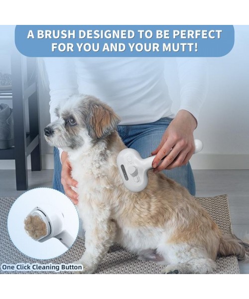 Pet Spray Hair Removal Comb, 1-piece pet hair brush, pet hair cleaning brush with shedding button, cat brush, dog brush, cat and dog beauty and massage comb, pet supplies Pet Spray Hair Removal Comb, 1-piece pet hair brush, pet hair cleaning brush with shedding button, cat brush, dog brush, cat and dog beauty and massage comb, pet supplies