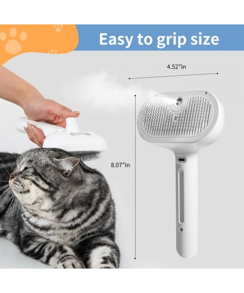 Pet Spray Hair Removal Comb, 1-piece pet hair brush, pet hair cleaning brush with shedding button, cat brush, dog brush, cat and dog beauty and massage comb, pet supplies Pet Spray Hair Removal Comb, 1-piece pet hair brush, pet hair cleaning brush with shedding button, cat brush, dog brush, cat and dog beauty and massage comb, pet supplies