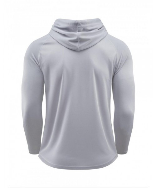 Men's Solid Long Sleeve Drawstring Hoodie Tee, Casual Sporty Hooded Sweatshirt for Running Gym Workout, Men's Sport & Outdoor Clothing for Spring & Fall Men's Solid Long Sleeve Drawstring Hoodie Tee, Casual Sporty Hooded Sweatshirt for Running Gym Workout, Men's Sport & Outdoor Clothing for Spring & Fall
