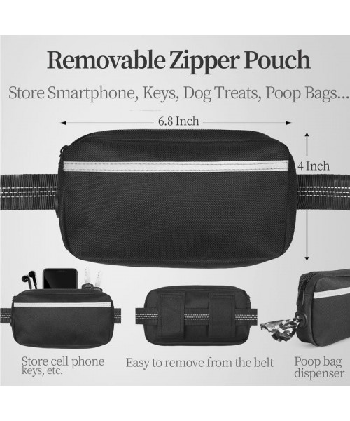 Hands Free Dog Leash with Zipper Pouch, Dual Padded Handles and Durable Bungee for Walking, Jogging and Running Your Dog, Medium (8-25 lbs) | Large (25-120 lbs) Hands Free Dog Leash with Zipper Pouch, Dual Padded Handles and Durable Bungee for Walking, Jogging and Running Your Dog, Medium (8-25 lbs) | Large (25-120 lbs)