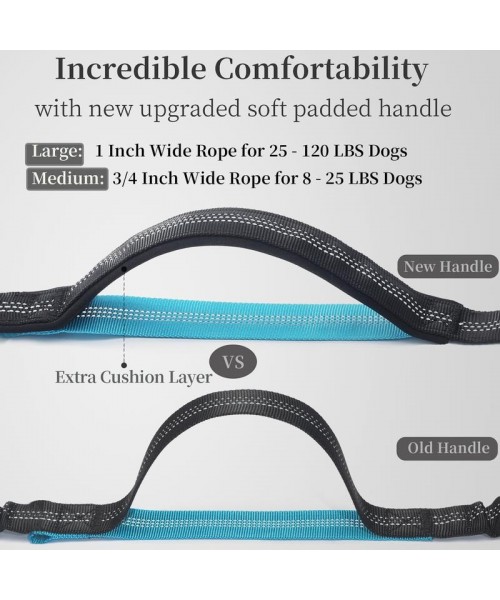 Hands Free Dog Leash with Zipper Pouch, Dual Padded Handles and Durable Bungee for Walking, Jogging and Running Your Dog, Medium (8-25 lbs) | Large (25-120 lbs) Hands Free Dog Leash with Zipper Pouch, Dual Padded Handles and Durable Bungee for Walking, Jogging and Running Your Dog, Medium (8-25 lbs) | Large (25-120 lbs)