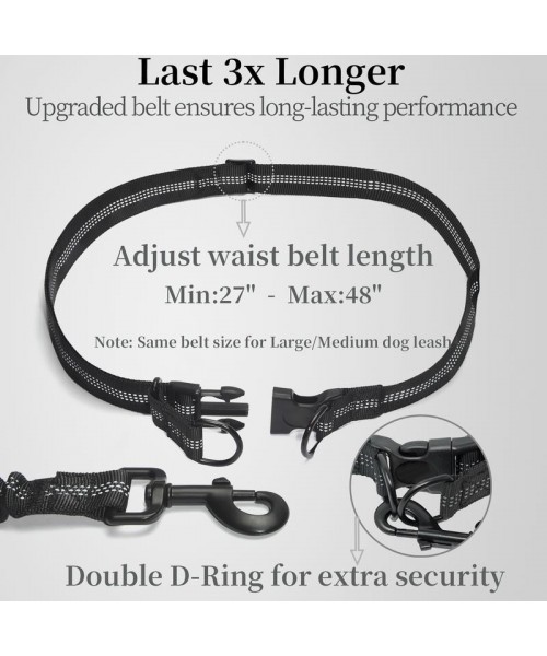 Hands Free Dog Leash with Zipper Pouch, Dual Padded Handles and Durable Bungee for Walking, Jogging and Running Your Dog, Medium (8-25 lbs) | Large (25-120 lbs) Hands Free Dog Leash with Zipper Pouch, Dual Padded Handles and Durable Bungee for Walking, Jogging and Running Your Dog, Medium (8-25 lbs) | Large (25-120 lbs)