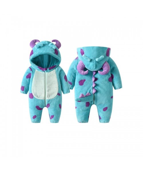 Infant Fleece Jumpsuit Cartoon Animal Horn Hooded Warm Thicken Winter Rompers Outwear Snowsuit for Baby Girls and Boys Infant Fleece Jumpsuit Cartoon Animal Horn Hooded Warm Thicken Winter Rompers Outwear Snowsuit for Baby Girls and Boys