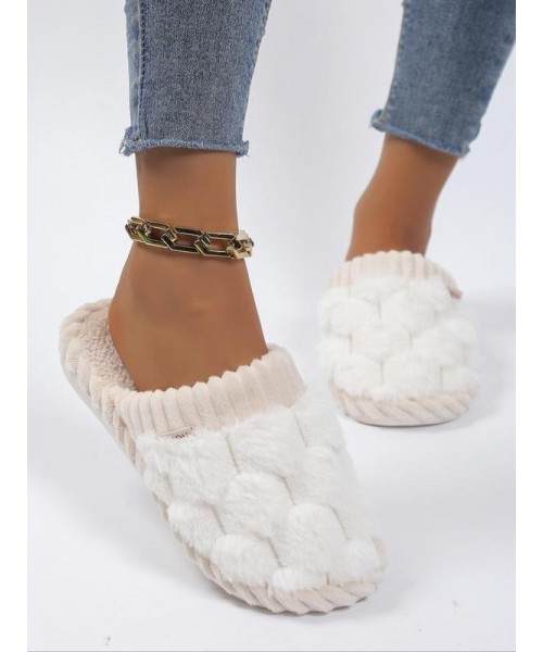 Women's 2024 Solid Color Fluffy Plush Soft Anti-skid Slippers for Gift, Casual Comfortable Home Slippers, Warm Slippers for Indoor & Outdoor Use for All Seasons, Girl's Shoe, Walking Shoes, Footwear Women's 2024 Solid Color Fluffy Plush Soft Anti-skid Slippers for Gift, Casual Comfortable Home Slippers, Warm Slippers for Indoor & Outdoor Use for All Seasons, Girl's Shoe, Walking Shoes, Footwear