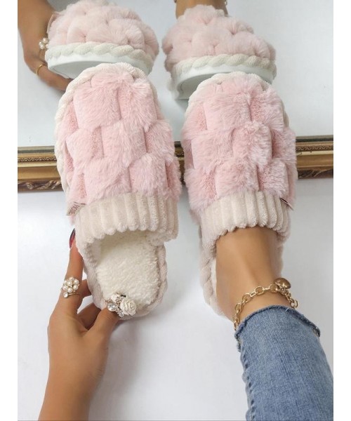 Women's 2024 Solid Color Fluffy Plush Soft Anti-skid Slippers for Gift, Casual Comfortable Home Slippers, Warm Slippers for Indoor & Outdoor Use for All Seasons, Girl's Shoe, Walking Shoes, Footwear Women's 2024 Solid Color Fluffy Plush Soft Anti-skid Slippers for Gift, Casual Comfortable Home Slippers, Warm Slippers for Indoor & Outdoor Use for All Seasons, Girl's Shoe, Walking Shoes, Footwear