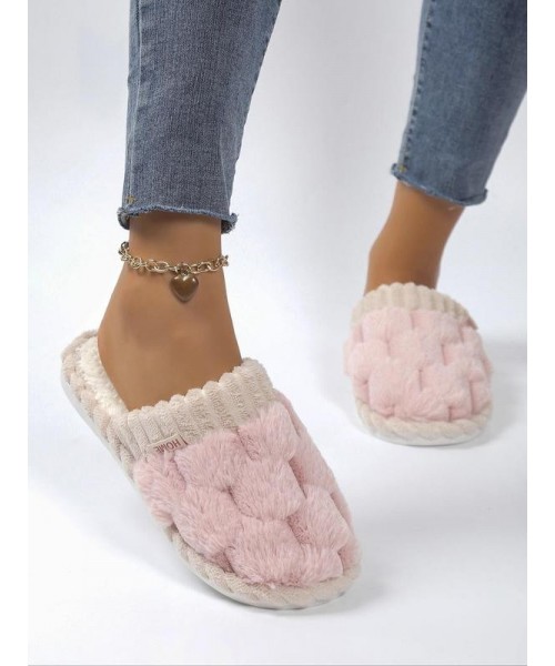Women's 2024 Solid Color Fluffy Plush Soft Anti-skid Slippers for Gift, Casual Comfortable Home Slippers, Warm Slippers for Indoor & Outdoor Use for All Seasons, Girl's Shoe, Walking Shoes, Footwear Women's 2024 Solid Color Fluffy Plush Soft Anti-skid Slippers for Gift, Casual Comfortable Home Slippers, Warm Slippers for Indoor & Outdoor Use for All Seasons, Girl's Shoe, Walking Shoes, Footwear