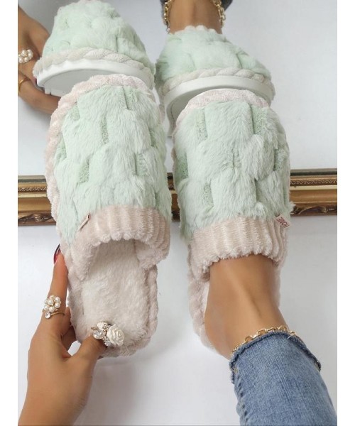 Women's 2024 Solid Color Fluffy Plush Soft Anti-skid Slippers for Gift, Casual Comfortable Home Slippers, Warm Slippers for Indoor & Outdoor Use for All Seasons, Girl's Shoe, Walking Shoes, Footwear Women's 2024 Solid Color Fluffy Plush Soft Anti-skid Slippers for Gift, Casual Comfortable Home Slippers, Warm Slippers for Indoor & Outdoor Use for All Seasons, Girl's Shoe, Walking Shoes, Footwear