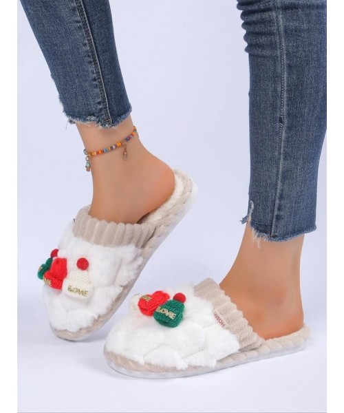 Women's 2024 Solid Color Fluffy Plush Soft Anti-skid Slippers for Gift, Casual Comfortable Home Slippers, Warm Slippers for Indoor & Outdoor Use for All Seasons, Girl's Shoe, Walking Shoes, Footwear Women's 2024 Solid Color Fluffy Plush Soft Anti-skid Slippers for Gift, Casual Comfortable Home Slippers, Warm Slippers for Indoor & Outdoor Use for All Seasons, Girl's Shoe, Walking Shoes, Footwear