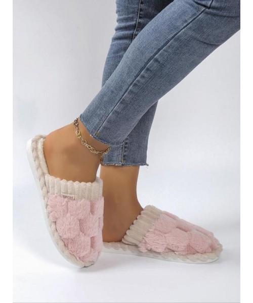 Women's 2024 Solid Color Fluffy Plush Soft Anti-skid Slippers for Gift, Casual Comfortable Home Slippers, Warm Slippers for Indoor & Outdoor Use for All Seasons, Girl's Shoe, Walking Shoes, Footwear Women's 2024 Solid Color Fluffy Plush Soft Anti-skid Slippers for Gift, Casual Comfortable Home Slippers, Warm Slippers for Indoor & Outdoor Use for All Seasons, Girl's Shoe, Walking Shoes, Footwear