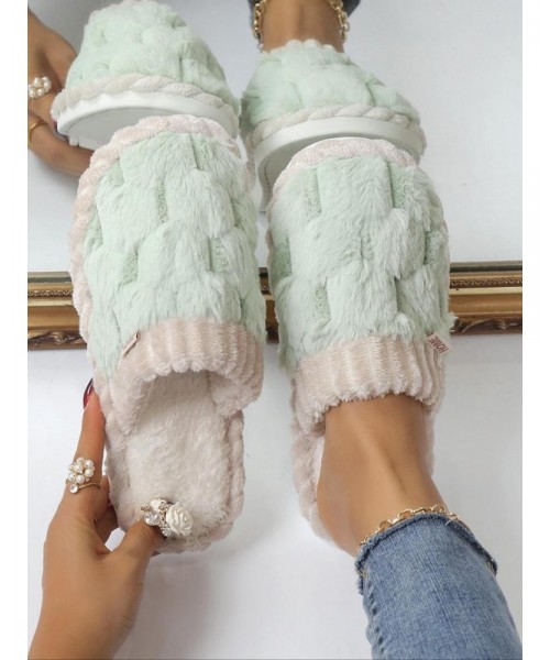 Women's 2024 Solid Color Fluffy Plush Soft Anti-skid Slippers for Gift, Casual Comfortable Home Slippers, Warm Slippers for Indoor & Outdoor Use for All Seasons, Girl's Shoe, Walking Shoes, Footwear Women's 2024 Solid Color Fluffy Plush Soft Anti-skid Slippers for Gift, Casual Comfortable Home Slippers, Warm Slippers for Indoor & Outdoor Use for All Seasons, Girl's Shoe, Walking Shoes, Footwear