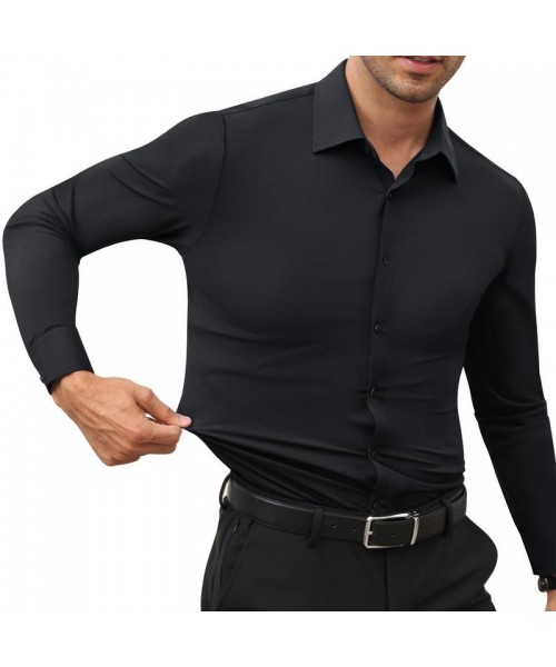 Men's super stretchy dress shirt quick-drying breathable anti-wrinkle muscle slim long-sleeved business sports casual shirt Slim-fitting Casual Casual Black Menswear Top Underwear Beige Plain Long Sleeve Collar Longsleeves Collared Wetsuit Men's super stretchy dress shirt quick-drying breathable anti-wrinkle muscle slim long-sleeved business sports casual shirt Slim-fitting Casual Casual Black Menswear Top Underwear Beige Plain Long Sleeve Collar Longsleeves Collared Wetsuit