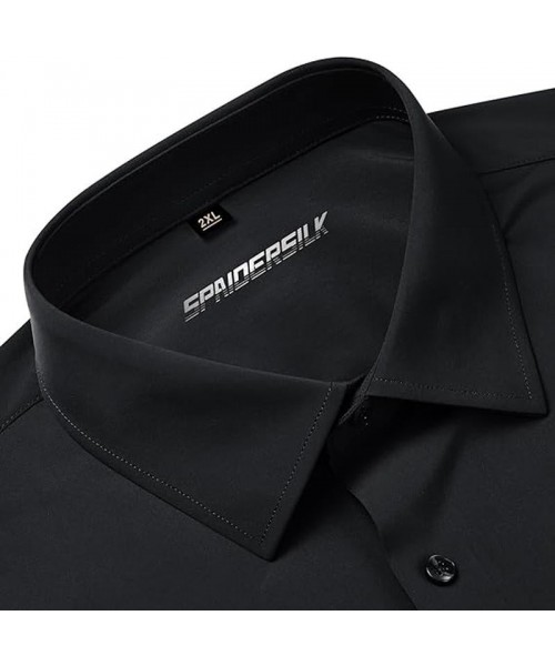 Men's super stretchy dress shirt quick-drying breathable anti-wrinkle muscle slim long-sleeved business sports casual shirt Slim-fitting Casual Casual Black Menswear Top Underwear Beige Plain Long Sleeve Collar Longsleeves Collared Wetsuit Men's super stretchy dress shirt quick-drying breathable anti-wrinkle muscle slim long-sleeved business sports casual shirt Slim-fitting Casual Casual Black Menswear Top Underwear Beige Plain Long Sleeve Collar Longsleeves Collared Wetsuit