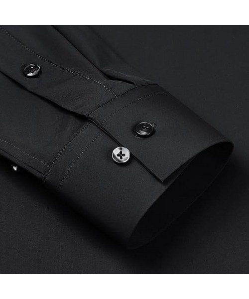 Men's super stretchy dress shirt quick-drying breathable anti-wrinkle muscle slim long-sleeved business sports casual shirt Slim-fitting Casual Casual Black Menswear Top Underwear Beige Plain Long Sleeve Collar Longsleeves Collared Wetsuit Men's super stretchy dress shirt quick-drying breathable anti-wrinkle muscle slim long-sleeved business sports casual shirt Slim-fitting Casual Casual Black Menswear Top Underwear Beige Plain Long Sleeve Collar Longsleeves Collared Wetsuit