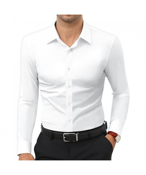 Men's super stretchy dress shirt quick-drying breathable anti-wrinkle muscle slim long-sleeved business sports casual shirt Slim-fitting Casual Casual Black Menswear Top Underwear Beige Plain Long Sleeve Collar Longsleeves Collared Wetsuit Men's super stretchy dress shirt quick-drying breathable anti-wrinkle muscle slim long-sleeved business sports casual shirt Slim-fitting Casual Casual Black Menswear Top Underwear Beige Plain Long Sleeve Collar Longsleeves Collared Wetsuit