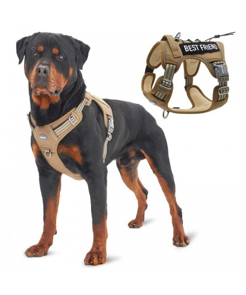 Tactical Dog Harness for Small to Large Dogs , Durable Reflective Dog Harness, Easy to Control, Large Dogs No Pull Adjustable Pet Harness, Dog & Cat Accessories, Pet Supplies Tactical Dog Harness for Small to Large Dogs , Durable Reflective Dog Harness, Easy to Control, Large Dogs No Pull Adjustable Pet Harness, Dog & Cat Accessories, Pet Supplies