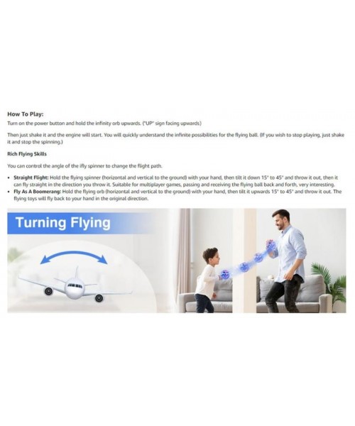 2024 Flying Orb Ball Toy, Hand Drone Orbit, Hand Controlled Boomerang Hover Ball, Cosmic Globe Boomerang Hover Ball Galactic Fidget Spinner, Cool Toys Gift for Boys Girls Teens Outdoor Toys, Halloween, Easter, Christmas Gifts(Blue) 2024 Flying Orb Ball Toy, Hand Drone Orbit, Hand Controlled Boomerang Hover Ball, Cosmic Globe Boomerang Hover Ball Galactic Fidget Spinner, Cool Toys Gift for Boys Girls Teens Outdoor Toys, Halloween, Easter, Christmas Gifts(Blue)