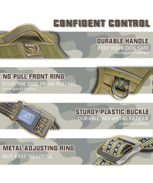 Tactical Dog Harness for Small to Large Dogs , Durable Reflective Dog Harness, Easy to Control, Large Dogs No Pull Adjustable Pet Harness, Dog & Cat Accessories, Pet Supplies Tactical Dog Harness for Small to Large Dogs , Durable Reflective Dog Harness, Easy to Control, Large Dogs No Pull Adjustable Pet Harness, Dog & Cat Accessories, Pet Supplies