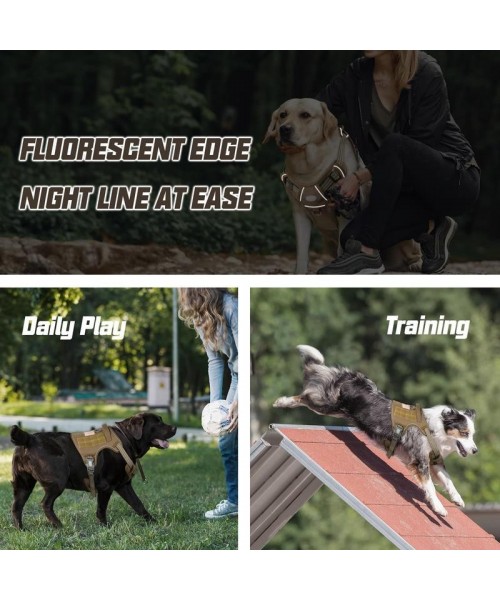 Tactical Dog Harness for Small to Large Dogs , Durable Reflective Dog Harness, Easy to Control, Large Dogs No Pull Adjustable Pet Harness, Dog & Cat Accessories, Pet Supplies Tactical Dog Harness for Small to Large Dogs , Durable Reflective Dog Harness, Easy to Control, Large Dogs No Pull Adjustable Pet Harness, Dog & Cat Accessories, Pet Supplies