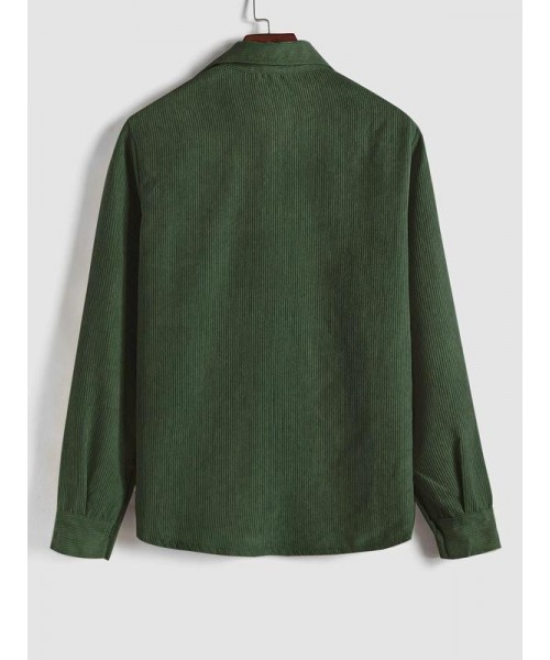 Men's Plain Pocket Button Half Placket Corduroy Shirt for Spring, Shirts for Men, Regular Fit Streetwear Long Sleeve Collared Top for Fall Winter, Fall Clothes, Men Clothes, Fall Outfits, Fallfreshness Men's Plain Pocket Button Half Placket Corduroy Shirt for Spring, Shirts for Men, Regular Fit Streetwear Long Sleeve Collared Top for Fall Winter, Fall Clothes, Men Clothes, Fall Outfits, Fallfreshness