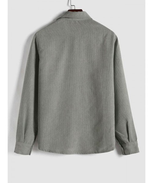 Men's Plain Pocket Button Half Placket Corduroy Shirt for Spring, Shirts for Men, Regular Fit Streetwear Long Sleeve Collared Top for Fall Winter, Fall Clothes, Men Clothes, Fall Outfits, Fallfreshness Men's Plain Pocket Button Half Placket Corduroy Shirt for Spring, Shirts for Men, Regular Fit Streetwear Long Sleeve Collared Top for Fall Winter, Fall Clothes, Men Clothes, Fall Outfits, Fallfreshness
