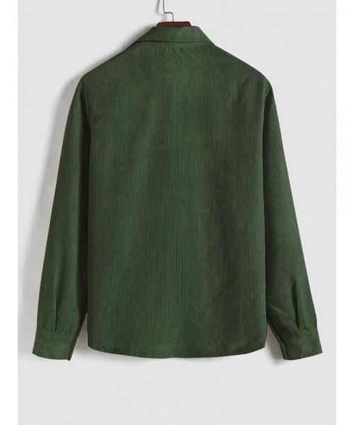 Men's Plain Pocket Button Half Placket Corduroy Shirt for Spring, Shirts for Men, Regular Fit Streetwear Long Sleeve Collared Top for Fall Winter, Fall Clothes, Men Clothes, Fall Outfits, Fallfreshness Men's Plain Pocket Button Half Placket Corduroy Shirt for Spring, Shirts for Men, Regular Fit Streetwear Long Sleeve Collared Top for Fall Winter, Fall Clothes, Men Clothes, Fall Outfits, Fallfreshness
