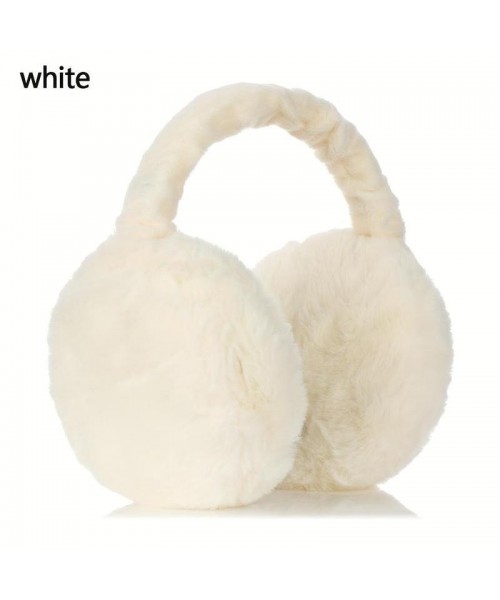 Solid Color Plush Earmuffs, Soft Ear Warmer, Foldable Ear Muffs, Comfortable Coldproof Earmuffs for Winter Outdoor