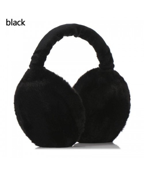Solid Color Plush Earmuffs, Soft Ear Warmer, Foldable Ear Muffs, Comfortable Coldproof Earmuffs for Winter Outdoor
