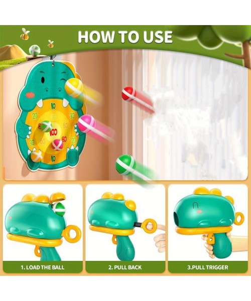 Dinosaur Dart Board Toys Set, 1 Set Dart Board Including 1 Count Board & 12pcs Random Color Sticky Balls & 1 Count Dinosaur Design Launcher, Indoor & Outdoor Party Play Game Toy Dinosaur Dart Board Toys Set, 1 Set Dart Board Including 1 Count Board & 12pcs Random Color Sticky Balls & 1 Count Dinosaur Design Launcher, Indoor & Outdoor Party Play Game Toy