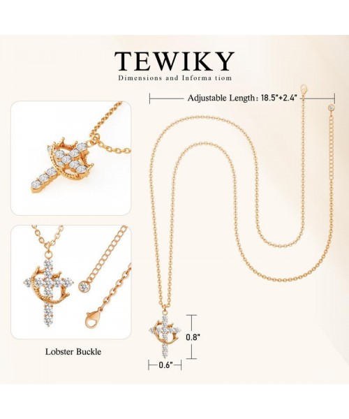 Simple Crown & Cross Pendant Choker Necklace for Women & Men & Girls Pretty Crown Cross Necklace For Daily Party Clothing Decor Trendy All-match & Exquisite Jewelry for Black Friday Christmas Gift Simple Crown & Cross Pendant Choker Necklace for Women & Men & Girls Pretty Crown Cross Necklace For Daily Party Clothing Decor Trendy All-match & Exquisite Jewelry for Black Friday Christmas Gift