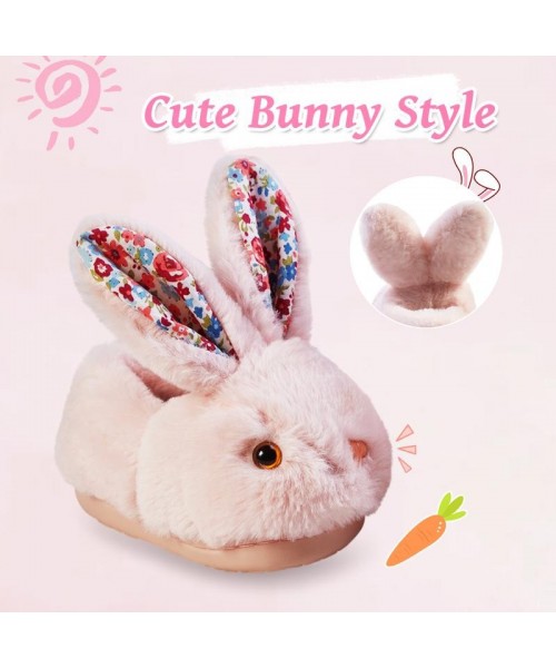 Girls Toddler Slippers Boys House Shoes For Little Kids Cute with Bunny Design Plush Indoor Slippers Non-Slip Girls Toddler Slippers Boys House Shoes For Little Kids Cute with Bunny Design Plush Indoor Slippers Non-Slip