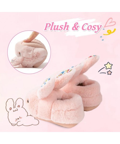 Girls Toddler Slippers Boys House Shoes For Little Kids Cute with Bunny Design Plush Indoor Slippers Non-Slip Girls Toddler Slippers Boys House Shoes For Little Kids Cute with Bunny Design Plush Indoor Slippers Non-Slip