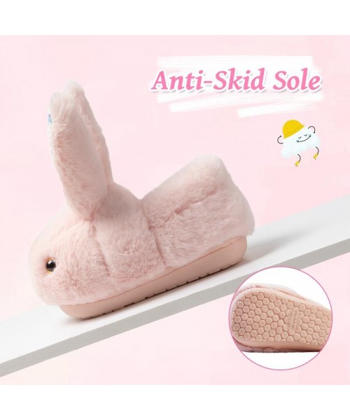 Girls Toddler Slippers Boys House Shoes For Little Kids Cute with Bunny Design Plush Indoor Slippers Non-Slip Girls Toddler Slippers Boys House Shoes For Little Kids Cute with Bunny Design Plush Indoor Slippers Non-Slip