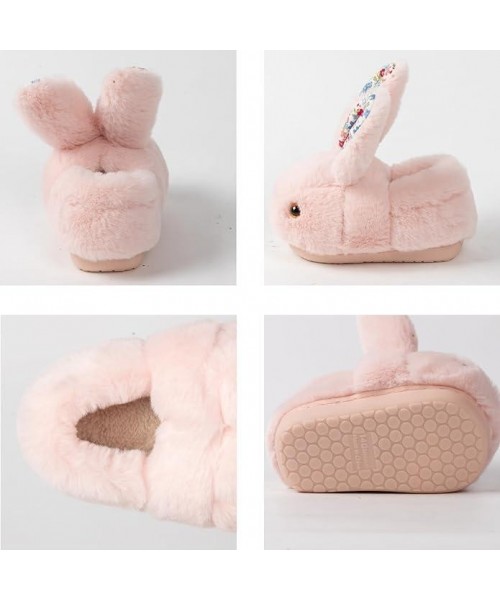 Girls Toddler Slippers Boys House Shoes For Little Kids Cute with Bunny Design Plush Indoor Slippers Non-Slip Girls Toddler Slippers Boys House Shoes For Little Kids Cute with Bunny Design Plush Indoor Slippers Non-Slip