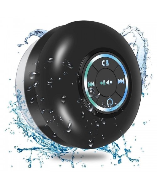 Mini Bluetooth Shower Speaker with LED light, Portable IPX4 Waterproof, Hands-Free Speakerphone. Rechargeable Using Micro USB, Wireless Stereo for Beach, Shower & Home Mini Bluetooth Shower Speaker with LED light, Portable IPX4 Waterproof, Hands-Free Speakerphone. Rechargeable Using Micro USB, Wireless Stereo for Beach, Shower & Home