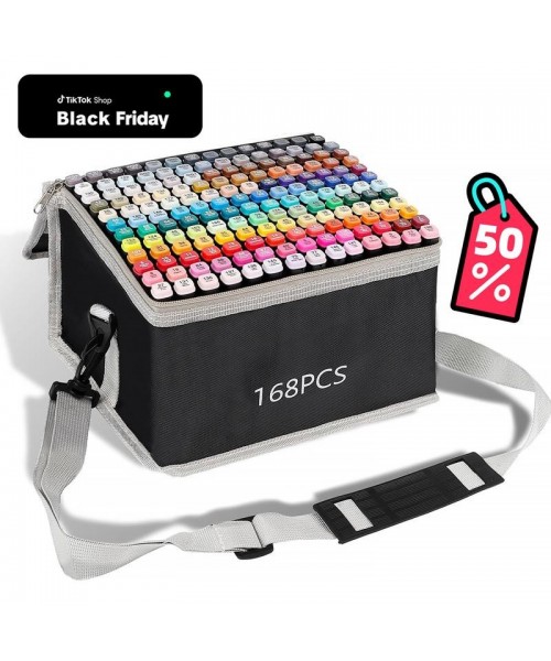 Alcohol Markers,80/120/168 Dual Tip Blender Art Markers for Coloring,Illustrations and Sketching,Alcohol Based Markers with Carrying Case Alcohol Markers,80/120/168 Dual Tip Blender Art Markers for Coloring,Illustrations and Sketching,Alcohol Based Markers with Carrying Case