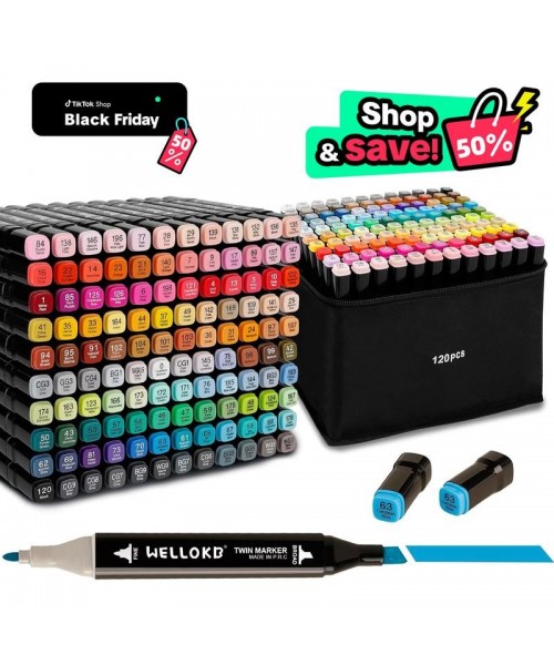 Alcohol Markers,80/120/168 Dual Tip Blender Art Markers for Coloring,Illustrations and Sketching,Alcohol Based Markers with Carrying Case Alcohol Markers,80/120/168 Dual Tip Blender Art Markers for Coloring,Illustrations and Sketching,Alcohol Based Markers with Carrying Case