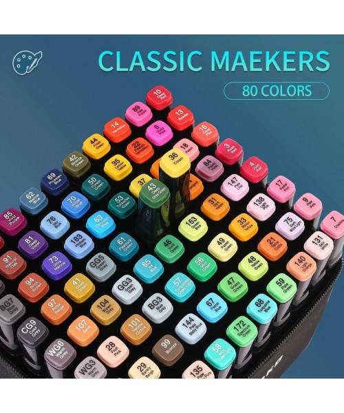 Alcohol Markers,80/120/168 Dual Tip Blender Art Markers for Coloring,Illustrations and Sketching,Alcohol Based Markers with Carrying Case Alcohol Markers,80/120/168 Dual Tip Blender Art Markers for Coloring,Illustrations and Sketching,Alcohol Based Markers with Carrying Case