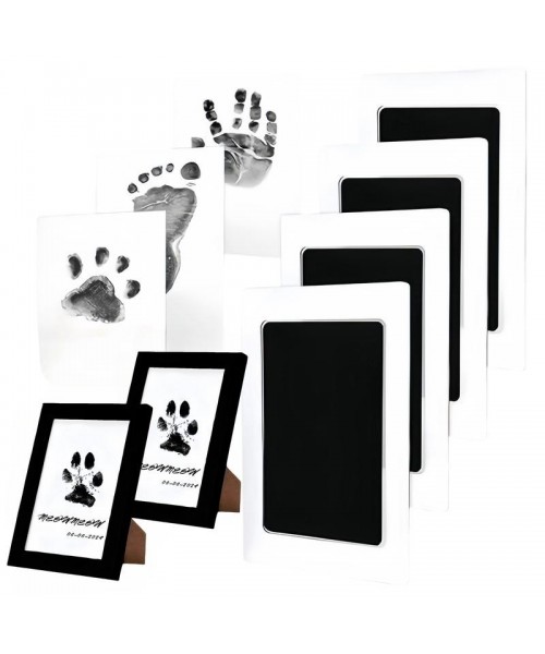 Paw Print Kit, 4-Pcs Ink Pads + 2 Photo Frame, Mess-Free Paw Print Stamp Pad for Dogs & Cats, Clean Touch Ink Pad, Dog Paw & Nose Print Kit, Keepsake Gift For Pet Dogs And Cats, Memorial Gift For Pets, Pet Memorials Paw Print Kit, 4-Pcs Ink Pads + 2 Photo Frame, Mess-Free Paw Print Stamp Pad for Dogs & Cats, Clean Touch Ink Pad, Dog Paw & Nose Print Kit, Keepsake Gift For Pet Dogs And Cats, Memorial Gift For Pets, Pet Memorials