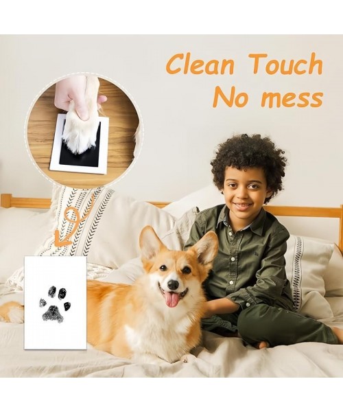 Paw Print Kit, 4-Pcs Ink Pads + 2 Photo Frame, Mess-Free Paw Print Stamp Pad for Dogs & Cats, Clean Touch Ink Pad, Dog Paw & Nose Print Kit, Keepsake Gift For Pet Dogs And Cats, Memorial Gift For Pets, Pet Memorials Paw Print Kit, 4-Pcs Ink Pads + 2 Photo Frame, Mess-Free Paw Print Stamp Pad for Dogs & Cats, Clean Touch Ink Pad, Dog Paw & Nose Print Kit, Keepsake Gift For Pet Dogs And Cats, Memorial Gift For Pets, Pet Memorials
