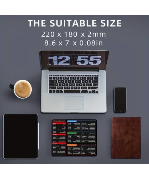 Large Size Mouse Pad With Creative Office Shortcuts For Word/Excel/PowerPoint, Durable Anti-Slip Design, Perfect Gaming Desk Pad, Upgraded XXL Size.