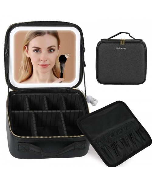 Travel Make-up Case with LED Mirror with 3-colour LED Lighted Adjustable Dividers, Make-up Case with Mirror Make-up Bags mutipul colore Travel Make-up Case with LED Mirror with 3-colour LED Lighted Adjustable Dividers, Make-up Case with Mirror Make-up Bags mutipul colore