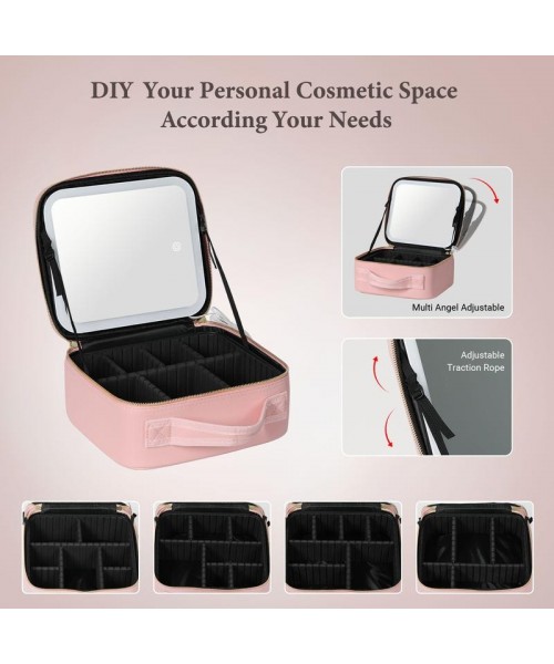 Travel Make-up Case with LED Mirror with 3-colour LED Lighted Adjustable Dividers, Make-up Case with Mirror Make-up Bags mutipul colore Travel Make-up Case with LED Mirror with 3-colour LED Lighted Adjustable Dividers, Make-up Case with Mirror Make-up Bags mutipul colore