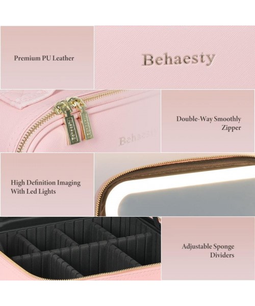 Travel Make-up Case with LED Mirror with 3-colour LED Lighted Adjustable Dividers, Make-up Case with Mirror Make-up Bags mutipul colore Travel Make-up Case with LED Mirror with 3-colour LED Lighted Adjustable Dividers, Make-up Case with Mirror Make-up Bags mutipul colore