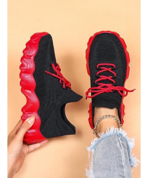 2024 Summer Lace-up Low Top Slip on Women Sneakers, Comfortable Ankle Socks Shoes, Knit Sports Running Shoes, Back To School Women's Workout Sneakers As Gift, for Fall Outfit 2024 Summer Lace-up Low Top Slip on Women Sneakers, Comfortable Ankle Socks Shoes, Knit Sports Running Shoes, Back To School Women's Workout Sneakers As Gift, for Fall Outfit