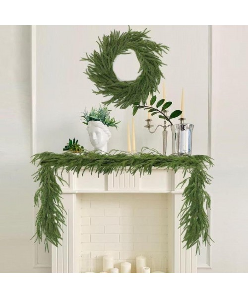 Artificial Pine Hanging Garland, 1 Count 59in Fake Greenery Pine Garland, Decorative Plant for Home Party & Festival & Outdoor Decor Artificial Pine Hanging Garland, 1 Count 59in Fake Greenery Pine Garland, Decorative Plant for Home Party & Festival & Outdoor Decor