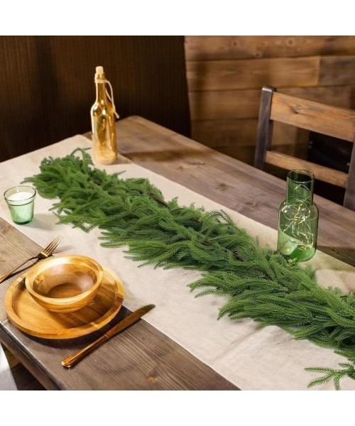 Artificial Pine Hanging Garland, 1 Count 59in Fake Greenery Pine Garland, Decorative Plant for Home Party & Festival & Outdoor Decor Artificial Pine Hanging Garland, 1 Count 59in Fake Greenery Pine Garland, Decorative Plant for Home Party & Festival & Outdoor Decor