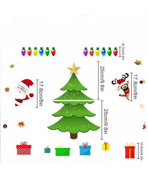 Christmas Themed Magnetic Sticker, 1 Set Cartoon Santa Claus & Reindeer & Tree Pattern&nbsp;Refrigerator Magnets, Holiday Party Atmosphere Enhancer