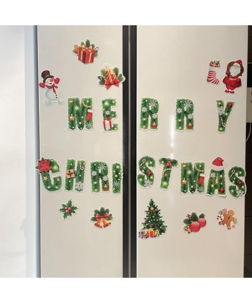 Christmas Themed Magnetic Sticker, 1 Set Cartoon Santa Claus & Reindeer & Tree Pattern&nbsp;Refrigerator Magnets, Holiday Party Atmosphere Enhancer