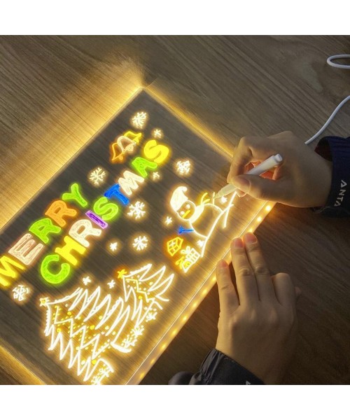 LED Note Board with Colors Acrylic Dry Erase Board with Light Glowing LED Message Board with Stand Light Up and 14 Pins 11.8x7.9 inch LED Whiteboard for Office School Home Kids LED Note Board with Colors Acrylic Dry Erase Board with Light Glowing LED Message Board with Stand Light Up and 14 Pins 11.8x7.9 inch LED Whiteboard for Office School Home Kids